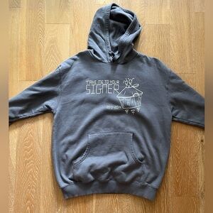 Gray Graphic Hoodie